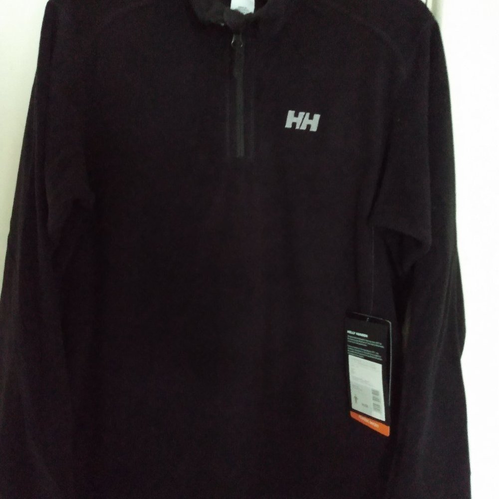 NWT Helly Hansen 1/4 black fleece pullover assorted sizes